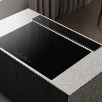  Вытяжка Weissgauff Down Draft 900 Touch Premium Black 