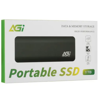  SSD AGI ED198 Iron Gray AGI1T0GIMED198 1TB USB 3.2 Gen 2 Type-C, 1022/902, 500TBW, Aluminum, RTL 