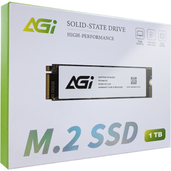  SSD AGI AI838 AGI2T0G44AI838 M.2 2280 2TB PCIe Gen4x4 with NVMe, 7400/6700, MTBF 2.0M, 3D Nand, 1500TBW, RTL 