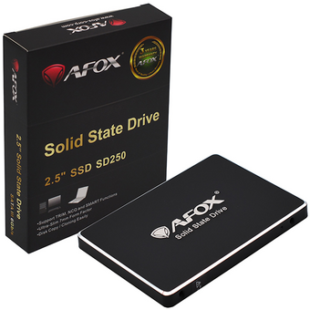  SSD AFOX SD250 (SD250-128GN) 2.5" 128GB SATA 6Gb/s, 430/380, 3D NAND, RTL 