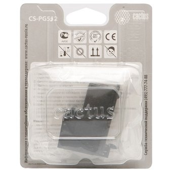  Картридж струйный Cactus CS-PG512 черный для Canon Pixma MP240/MP250/MP260 (14ml) 