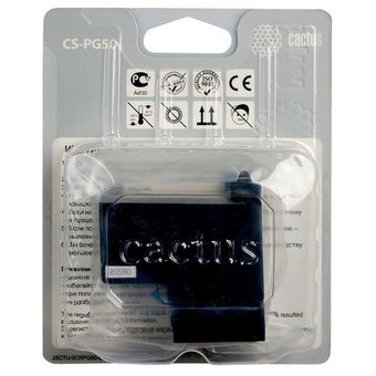  Картридж струйный Cactus CS-PG50 черный для Canon Pixma MP150/ MP160/ MP170/ MP180 (18ml) 