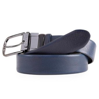  Ремень мужской Piquadro Black Square CU4877B3/NBLU2 черный/синий натур.кожа 