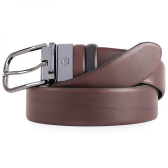  Ремень мужской Piquadro Black Square CU4877B3/TMN коричневый/черный натур.кожа 