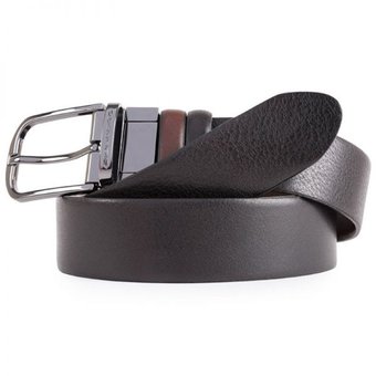  Ремень мужской Piquadro Black Square CU4877B3/TMN коричневый/черный натур.кожа 