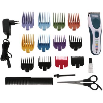  Машинка для стрижки Wahl 9649-016 Cordless ColorPro белый/синий 