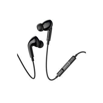  Наушники Borofone BM30 Max Acoustic wire control earphones with mic, black 
