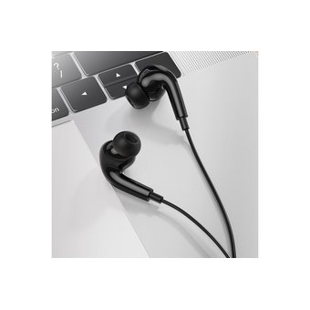  Наушники Borofone BM30 Max Acoustic wire control earphones with mic, black 