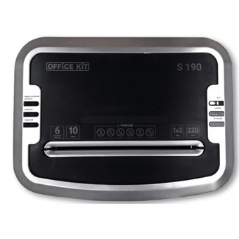  Шредер Office Kit S190 (1х2) черный 