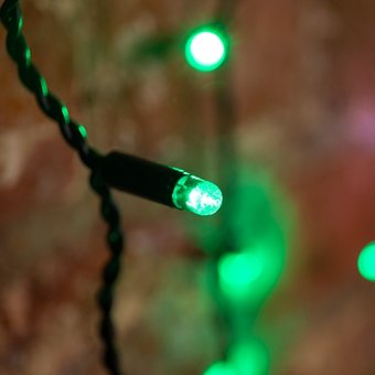  Гирлянда Neon-Night 235-124 Светодиодный Дождь 2х1,5м постоянное свечение черный провод 230В диоды зеленые 360 LED 