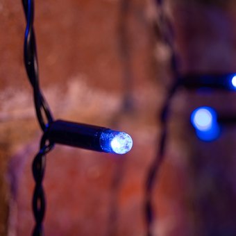  Гирлянда Neon-Night 235-143 Светодиодный Дождь 2х3м постоянное свечение ,черный провод 230В диоды синие 760 LED 