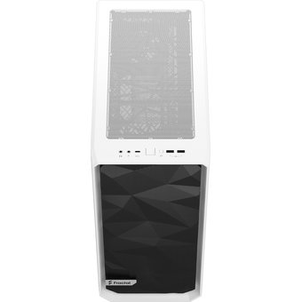  Корпус Fractal Design Meshify 2 Compact White - TG / ATX, TG / 2x140mm & 1x120mm fans inc. / FD-C-MES2C-05 