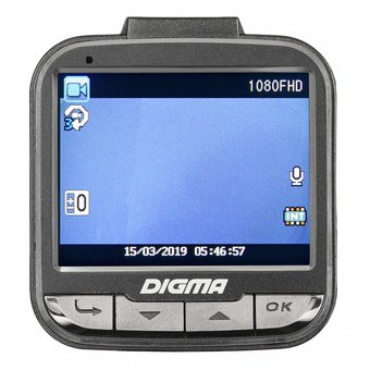  Видеорегистратор Digma FreeDrive 206 Night FHD черный 