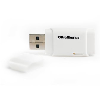  USB-флешка USB OLTRAMAX OM-8GB-240-белый 