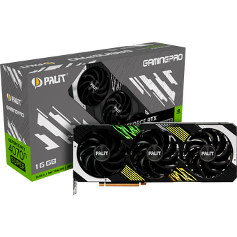  Видеокарта Palit Nvidia GeForce RTX4070Ti Super GamingPro (NED47TS019T2-1043A) PCI-E 4.0 16Gb 256bit GDDR6X 2340/21000 HDMIx1 DPx3 HDCP Ret 