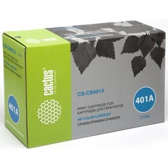  Картридж лазерный Cactus CS-CB401AR CB401A голубой 7500стр для HP CLJ CP4005/CP4005DN/CP4005N 