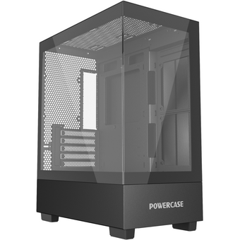  Корпус Powercase Vision Micro M (CVMMB-L0), Tempered Glass, чёрный, mATX 