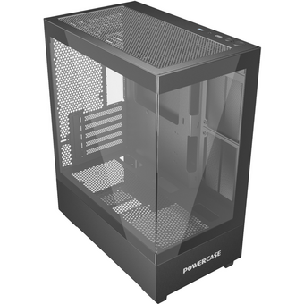  Корпус Powercase Vision Micro M (CVMMB-L0), Tempered Glass, чёрный, mATX 