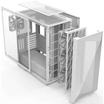  Корпус ZALMAN Z9 Iceberg MS, EATX, White, Window, 4x3.5", 5x2.5", 2xUSB2.0, 2xUSB3.0, 1xUSB 3.1 Gen2 Type-C, Front 3x140mm ARGB, Rear 1x140mm ARGB 