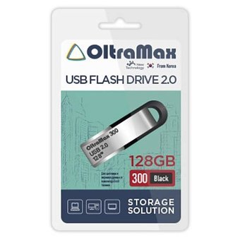  USB-флешка USB OLTRAMAX OM-128GB-300-Black 