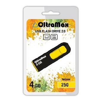  USB-флешка USB OLTRAMAX OM-4GB-250-желтый 