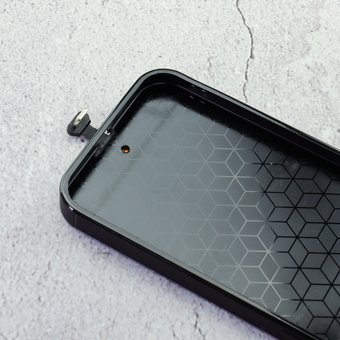  Чехол для iPhone 12 Единорог флуоресентный рисунок чёрный 