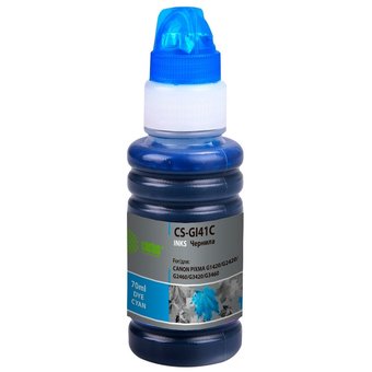  Чернила Cactus CS-GI41C голубой70мл для Canon PIXMA G1420/G2420/G2460/G3420/G3460 