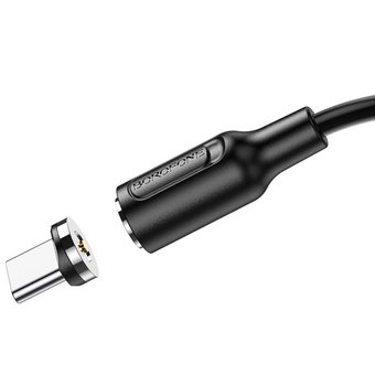  Дата-кабель BOROFONE BX41 Amiable magnetic Type-C 1м (чёрный) 