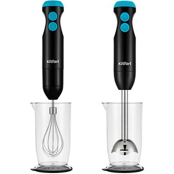  Блендер погружной Kitfort КТ-3041-3 черный/бирюзовый 