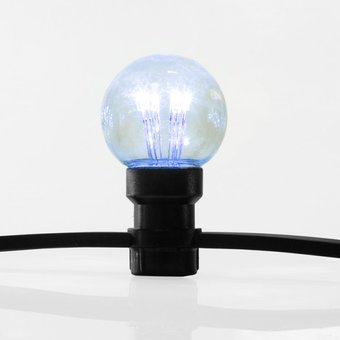  Гирлянда Neon-Night 331-323 Galaxy Bulb String 10м черный каучук 30 ламп*6 синие влагостойкая IP65 