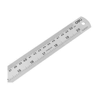  Линейка стальная Deli DL8050Y 500мм 