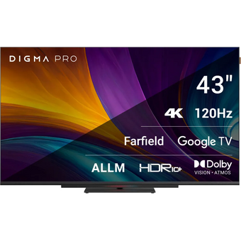  Телевизор Digma Pro UHD 43C черный/черный 