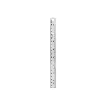  Линейка стальная Deli DL8020Y 200мм 