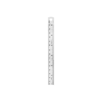  Линейка стальная Deli DL8015Y 150мм 