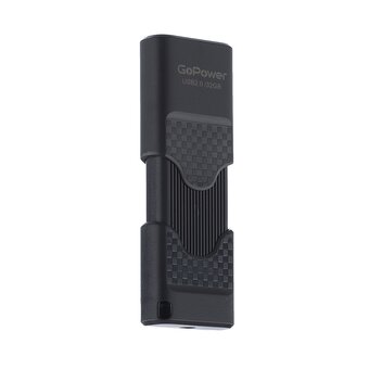  USB-флешка GoPower Slider 00-00025964 32GB USB2.0 пластик черный 