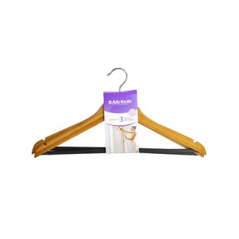  Вешалка ATTRIBUTE AHB233 наб. 3шт. универсальные BAMBOO 44см (от 2 шт) 
