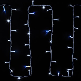  Гирлянда Neon-Night 315-535 Дюраплей LED 20 м 200 LED белый каучук мерцающий Flashing (каждый 5-й диод) свечение белое 
