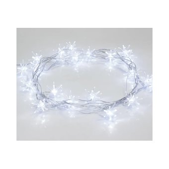  Гирлянда Neon-Night 303-036 Снежинки 20 LED белые 2,8 метра 