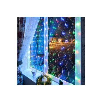  Гирлянда Neon-Night 215-129 Сеть 1,5х1,5м прозрачный ПВХ 150 Мультиколор 