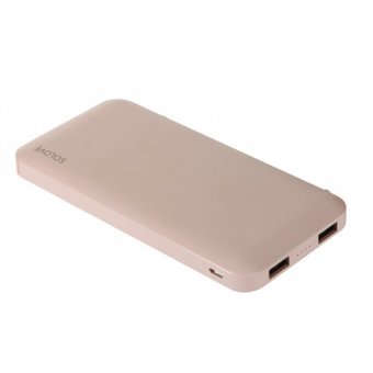  Внешний аккумулятор Power Bank Xiaomi (Mi) Solove 10000mAh Dual USB/Type-C со встроенными двумя кабелями USB/Type-C и Lightning (W7 Beige RUS) 