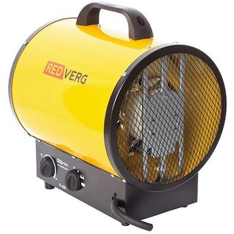  Тепловая пушка электрическая RedVerg RD-EHR9A/380 желтый/черный 