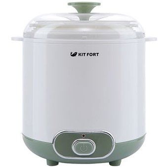  Йогуртница Kitfort KT-2005 белый/зеленый 