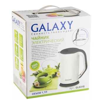  Чайник GALAXY GL0318 белый 