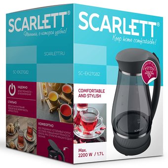  Чайник Scarlett SC-EK27G82 черный 