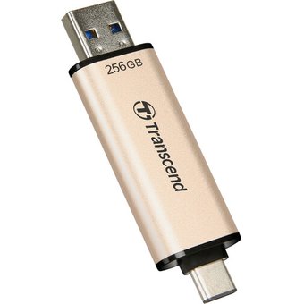  USB-флешка Transcend 256Gb Jetflash 930С TS256GJF930C USB3.0 золотистый/черный 