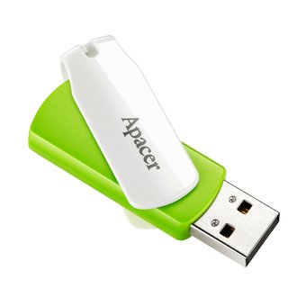  USB-флешка 64G USB 2.0 Apacer AH335 (AP64GAH335G-1) Green 