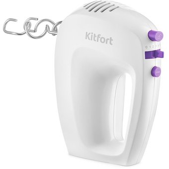  Миксер Kitfort КТ-3071-1 белый/фиолетовый 