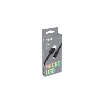  Дата-кабель TFN microUSB (CMICUSB2MBK) 2.0m чёрный 