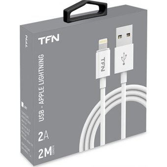  Дата-кабель TFN Lightning (CLIGUSB2MTPWH) 2.0m TPE белый 