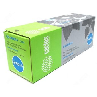  Тонер Картридж Cactus CS-Q6001A голубой для HP 1600/2600N/M1015/M1017(2000стр.) 